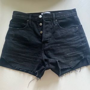 Black Frame denim shorts